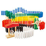 Playtastic Domino-Set mit 480 farbigen Holzsteinen und 11 Streckenbau-Elementen Playtastic 