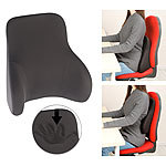 newgen medicals Memory-Foam-Rückenkissen, 3-Zonen-Stütze für ergonomische Sitzhaltung newgen medicals