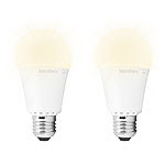 Luminea 2er-Set LED-Lampen, Klasse A+, 12 W, E27, warmweiß, 3000 K, 1.055 lm Luminea LED-Tropfen E27 (warmweiß)