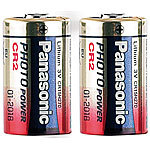 Panasonic 2er-Set Photo-Lithium-Batterien CR2, 3 V, 850 mAh Panasonic Lithium-Batterien Typ CR2
