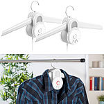 Sichler Haushaltsgeräte 2er-Set Wäschetrockner-Kleiderbügel mit Warmluft- & Kaltluft-Gebläse Sichler Haushaltsgeräte