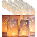 NAKAMARI 4er-Set Lichttüten: 4x 10 Spezial-Papiertüten für Teelichter NAKAMARI Papiertüten für Teelichter