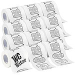 infactory 12er-Set Toilettenpapiere "Witze", 2-lagig infactory Fun-Toilettenpapier-Rollen