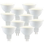 PEARL 10er Pack LED-Spot High-Tech-Kunststoff, GU5.3, MR16, 5W, 290lm, 6400K PEARL LED-Spot GU5.3 (tageslichtwei&szlig;)