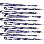PEARL 10er-Pack Schlüsselband "pearl.tv" mit Trenn-Clip PEARL Lanyards