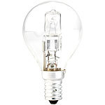Luminea Dimmbare Halogen-Gl&uuml;hbirne, A45, E14, 20 W, 235 lm, warmwei&szlig; Luminea Halogen-Tropfen E14 A45 (warmwei&szlig;)