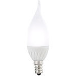 Luminea Geschwungene LED-Kerzenlampe, 3 W, E14, Ba35-P, tageslichtweiß Luminea