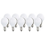 Luminea LED-Tropfen, 4 W, E14, 300 lm, 160�, P45-P, tageslichtwei&szlig;, 10er-Set Luminea LED-Tropfen E14 (tageslichtwei&szlig;)