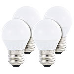 Luminea LED-Tropfen, 4 W, E27, 300 lm, 160�, P45, warmwei&szlig;, 4er-Set Luminea LED-Tropfen E27 (warmwei&szlig;)