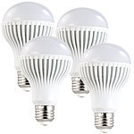Luminea LED-Lampe, 9W, E27, warmwei&szlig;, 3000 K, 585 lm, 4er Set Luminea LED-Tropfen E27 (warmwei&szlig;)