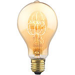Luminea Vintage-Schmucklampe, gewölbt, mit gitterförmigem Glühdraht Luminea