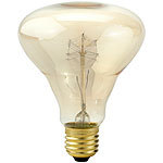 Luminea Vintage-Schmucklampe, Kolben, mit gitterförmigem Glühdraht Luminea Kohle-Filament-Tropfen E27 (warmweiß)