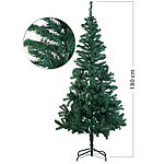 infactory Künstlicher Weihnachtsbaum mit 533 Spitzen und Ständer, 180 cm, grün infactory 