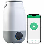 newgen medicals Ultraschall-Luftbefeuchter, 3 Liter, komp. zu Alexa & Google Assistant newgen medicals WLAN-Ultraschall-Luftbefeuchter 