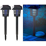 Royal Gardineer 2in1-Solar-LED-Gartenlicht & Insekten-Vernichter,1 UV-LED,IPX4,2er Set Royal Gardineer