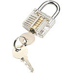 AGT Durchsichtiges Lockpicking-Übungsschloss mit 2 Schlüsseln AGT