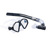 Speeron Schnorchel-Set für Erwachsene, Taucherbrille mit gehärteten Gläsern Speeron Taucherbrille- & Schnorchel-Sets