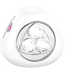 PEARL Stick-&-Push-Light mit 3 wei&szlig;en LEDs, 3er-Set PEARL LED Batterie-Push-Lampen