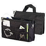 Xcase Handtaschen-Organizer, RFID-Schutz, 13 Fächer, 26 x 16 x 8 cm, schwarz Xcase 
