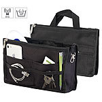Xcase Handtaschen-Organizer, RFID-Schutz, 13 Fächer, 26 x 16 x 8 cm, schwarz Xcase Handtaschen-Organizer mit RFID-Schutz