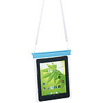 Somikon Wasserdichte Universal-Hülle für iPads & Tablet-PCs bis 25,4 cm / 10" Somikon Wasserdichte Schutzhüllen für iPads & Tablets