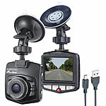 NavGear HD-Dashcam m. G-Sensor, Bewegungserkennung, 6,1-cm-Display, Weitwinkel NavGear Dashcams mit G-Sensor (HD)