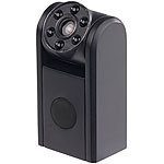 Somikon Mini-HD-Überwachungskamera, IR-Nachtsicht, PIR-Sensor, 1 Jahr Stand-by Somikon HD-Minikameras mit Nachtsicht und Bewegungssensoren