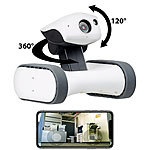 7links Home-Security-Rover m. HD-Video, IR-Nachtsicht, weltweit fernsteuerbar 7links IP-Überwachungskamera-Roboter mit IR-Nachtsicht