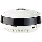 7links IP-Panorama-Überwachungskamera, 360°, Nachtsicht (Versandrückläufer) 7links WLAN-IP-Überwachungskameras mit 360°-Rundumsicht
