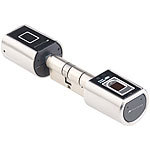 VisorTech Elektronischer Tür-Schließzylinder mit Gateway, Fingerprint-Scanner VisorTech Elektronischer Tür-Schließzylinder mit Fingerabdruck-Sensor