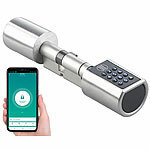 VisorTech Elektronischer Tür-Schließzylinder mit Zahlencode, Bluetooth & App VisorTech