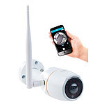 7links 360°-Panorama-IP-Außen-Überwachungskamera, WLAN, Nachtsicht, App, IP66 7links WLAN-IP-Außen-Kameras mit 360°-Rundumsicht