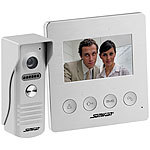 Somikon Video-Türsprechanlage mit Farbdisplay, LED-Licht & Türöffnungsfunktion Somikon Video-Türsprechanlagen