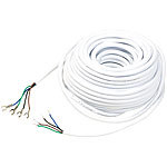 Somikon Kabel für Video-Türsprechanlage VSA-400, 4-adrig, 15 m Somikon Video-Türsprechanlagen