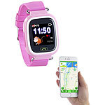 TrackerID Kinder-Smartwatch, Telefon, GPS-, GSM-, WiFi-Tracking, SOS-Taste, rosa TrackerID
