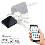 Callstel 6in1-Schlüsselfinder, Bluetooth 5, App, kompatibel mit Amazon Alexa Callstel Schlüsselfinder mit Bluetooth kompatibel zu Amazon Alexa & Google Assistant