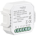 Luminea Home Control WLAN-Unterputz-Lichtschalter, App, für Siri, Versandrückläufer Luminea Home Control WLAN-Unterputz-Lichtschalter