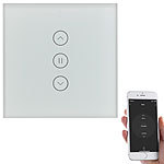 Luminea Home Control Rollladen-Touch-Steuerung mit WLAN, App und Sprachsteuerung Luminea Home Control