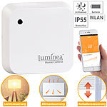 Luminea Home Control Wetterfester WLAN-Licht- & Dämmerungs-Sensor mit App, IP55 Luminea Home Control WLAN-Licht- und Dämmerungssensoren zum Steuern von ELESION-Geräten