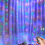 Lunartec RGB-LED-Lichtervorhang, 300 LEDs, Fernbedienung, 3x3 m, Timer, USB Lunartec