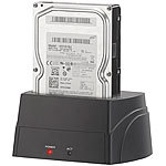 Xystec USB-3.0-Dockingstation für alle SATA-Festplatten mit 2,5" und 3,5" Xystec