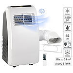 Sichler Haushaltsgeräte Mobile Monoblock-Klimaanlage mit Entfeuchter, 5.000 BTU/h, 2.050 Watt Sichler Haushaltsgeräte