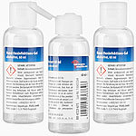 newgen medicals 3er-Set Hand-Desinfektions-Gels, Spender-Flasche, alkoholfrei, je 60ml newgen medicals Hand-Desinfektions-Gels