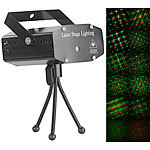 Lunartec Indoor-Laser-Projektor mit 12 Leuchtmustern, Sound-Steuerung, grün/rot Lunartec 