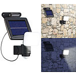 Luminea Solar-LED-Wandfluter für außen, PIR-Sensor, 5,4 Watt, 300 Lumen, IP44 Luminea
