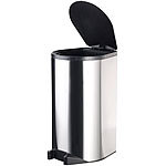 infactory Automatik-Abfalleimer aus Edelstahl mit Fuß-Sensor, 30 Liter infactory Automatische Abfalleimer