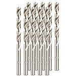 AGT HSS-Bohrer-Set für Metall, Titan-beschichtet, 6,0 mm, 10 Stück AGT Metall-Bohrer-Sets mit Zylinderschaft