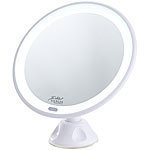 Sichler Beauty Saugnapf-Kosmetikspiegel mit LED-Licht und Akku, 5-fache Vergrößerung Sichler Beauty Saugnapf-Kosmetikspiegel mit LED-Licht