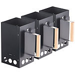 infactory 3er-Set Grill-Anzündkamine für Kohle und Briketts, schwarz infactory Grill-Anzündkamine