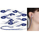 newgen medicals Profi-Gehörschutzstöpsel mit Lamellen & Umhänge-Kordel, 10 Paar, 29 dB newgen medicals Ohrenstöpsel mit Kordeln